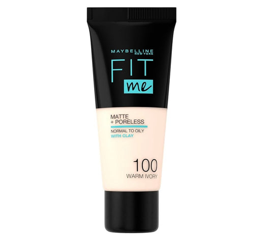 Maybelline New York Fit Me Matte + Poreless FOUNDATION-100 porcelain